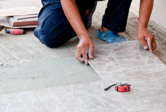 Install floor tile